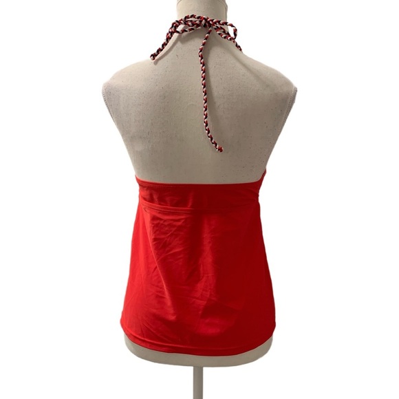 Mossimo NWT Red and Navy Halter Tankini Swimwear Top Size Medium - Picture 3 of 6